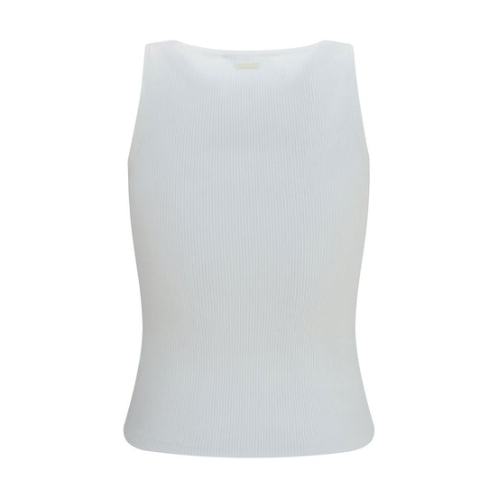 Max Mara White Viscose Tank Tops