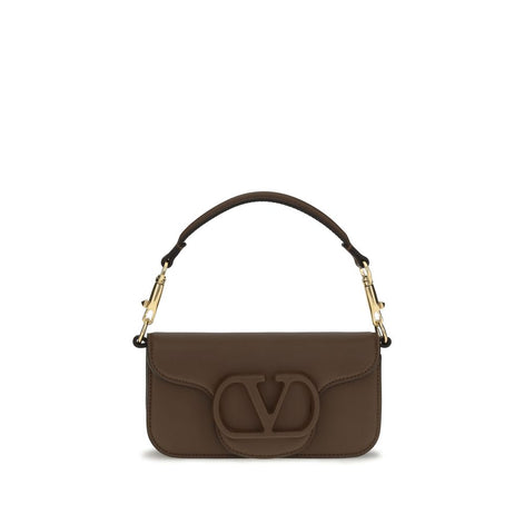Valentino Garavani Loco Brown Leather Shoulder Bag