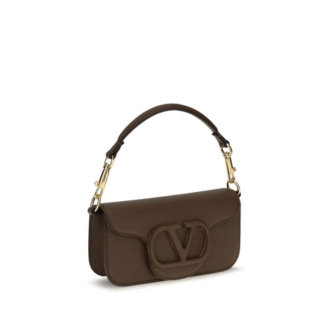 Valentino Garavani Loco Brown Leather Shoulder Bag