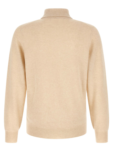 Brunello Cucinelli Beige Cashmere Polo Shirt