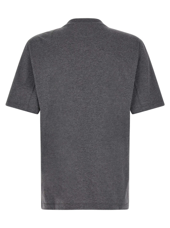 Brunello Cucinelli Gray Cotton T-Shirt
