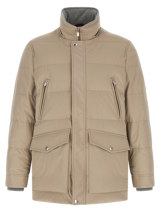 Brunello Cucinelli Beige Polyamide Parka