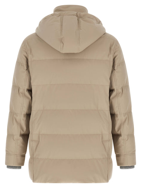Brunello Cucinelli Beige Polyamide Parka