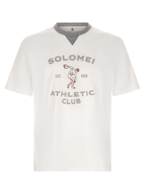 Brunello Cucinelli White Cotton T-Shirt