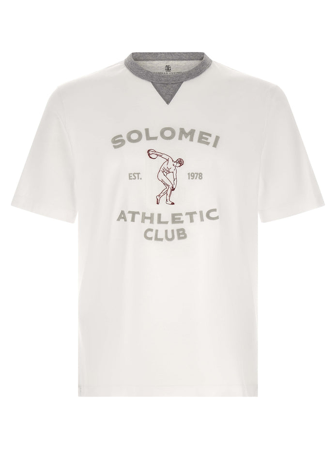 Brunello Cucinelli White Cotton T-Shirt