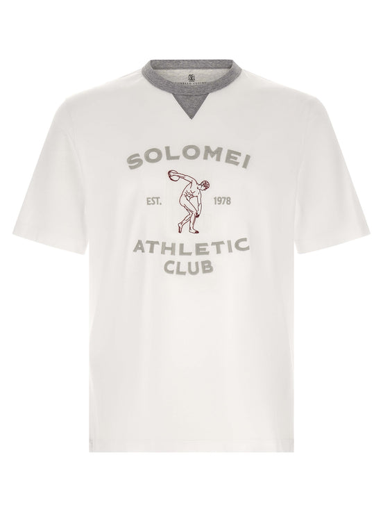 Brunello Cucinelli White Cotton T-Shirt