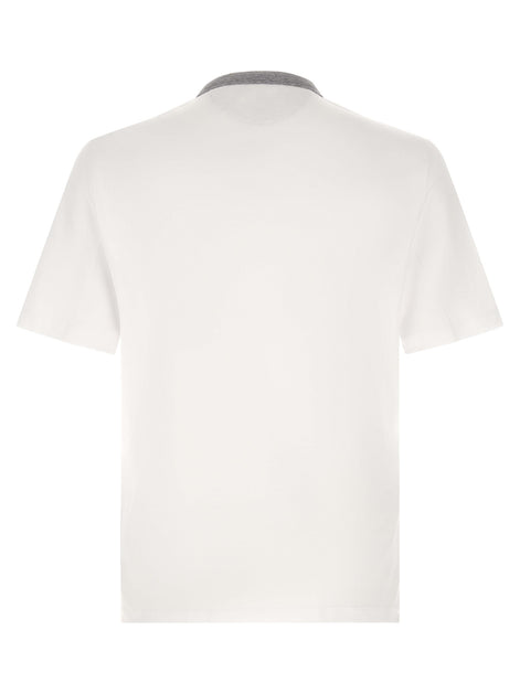 Brunello Cucinelli White Cotton T-Shirt