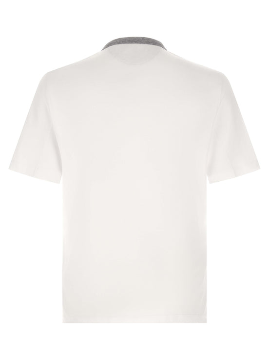 Brunello Cucinelli White Cotton T-Shirt