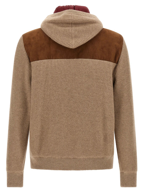 Brunello Cucinelli Brown Lamb Leather Bomber