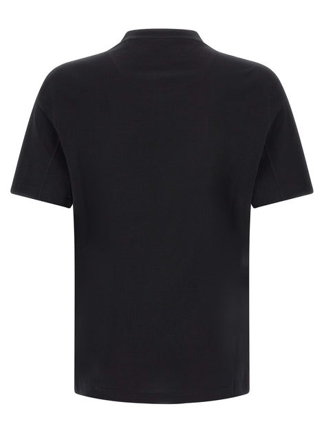 Brunello Cucinelli Black Cotton T-Shirt