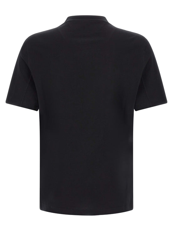 Brunello Cucinelli Black Cotton T-Shirt