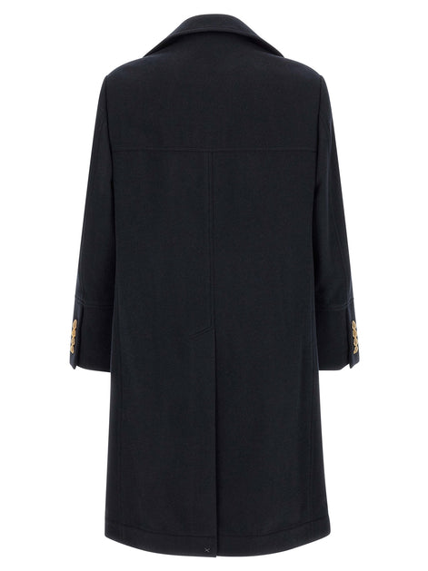 Brunello Cucinelli Blue Cashmere Coat