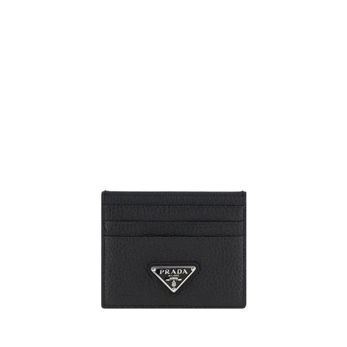 Prada Black Calf Leather Bos Taurus Wallet