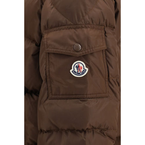 Moncler Brown Polyamide Full-Length Jacket