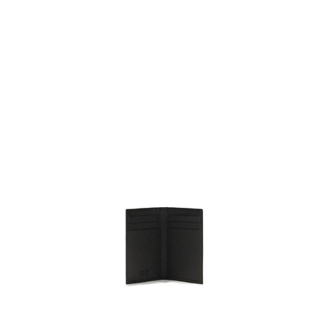 Prada Black Calf Leather Bos Taurus Wallet