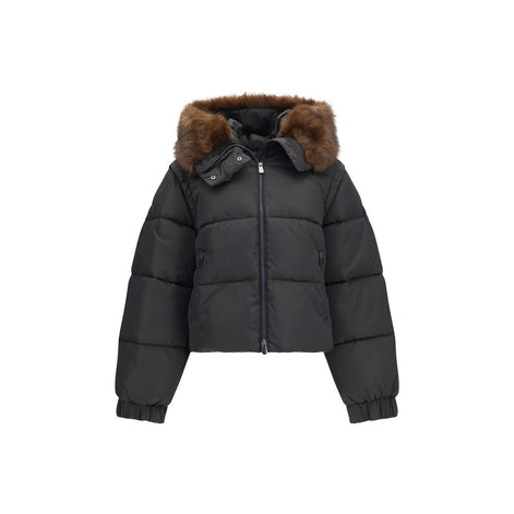 PINKO Brown Goose Down Full-Length Jacket