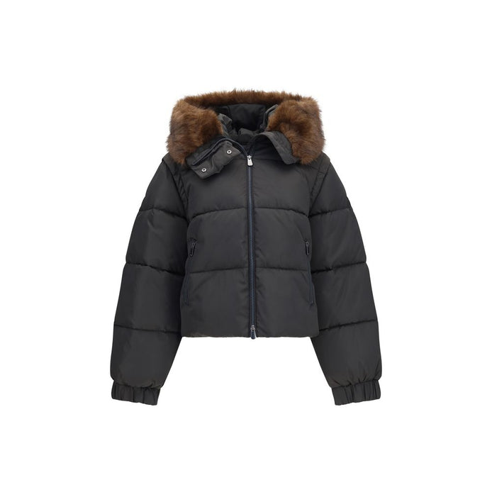 PINKO Brown Goose Down Full-Length Jacket