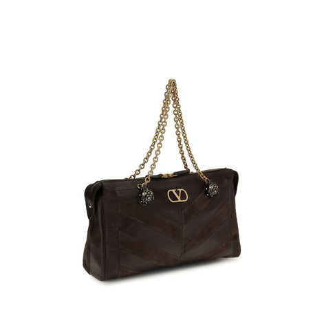 Valentino Garavani Panthea medium Brown Leather Shoulder Bag