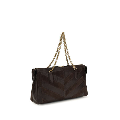 Valentino Garavani Panthea medium Brown Leather Shoulder Bag