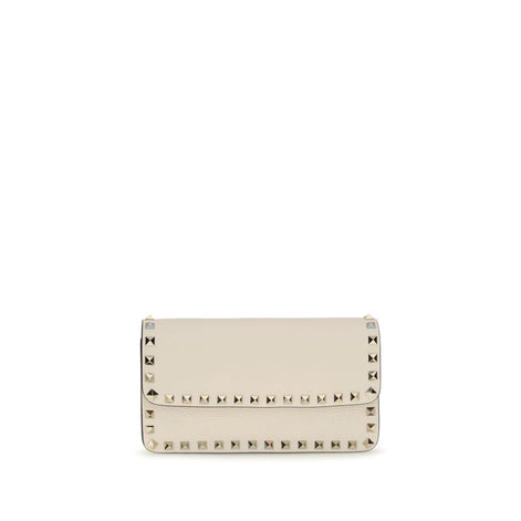 Valentino Garavani Beige Calf Leather Bos Taurus Wallet