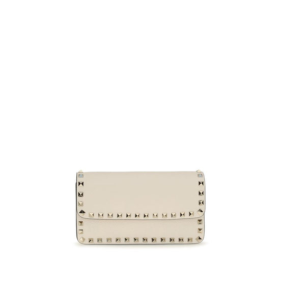 Valentino Garavani Beige Calf Leather Bos Taurus Wallet