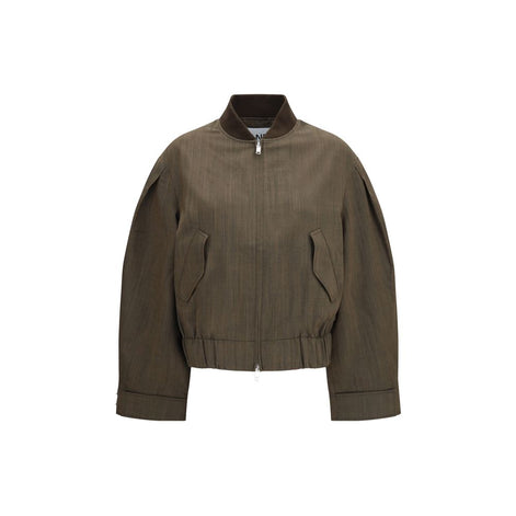 Ganni Bicolor Wool Oves Aries Bomber