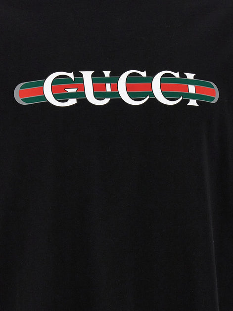 Gucci Black Cotton T-Shirt
