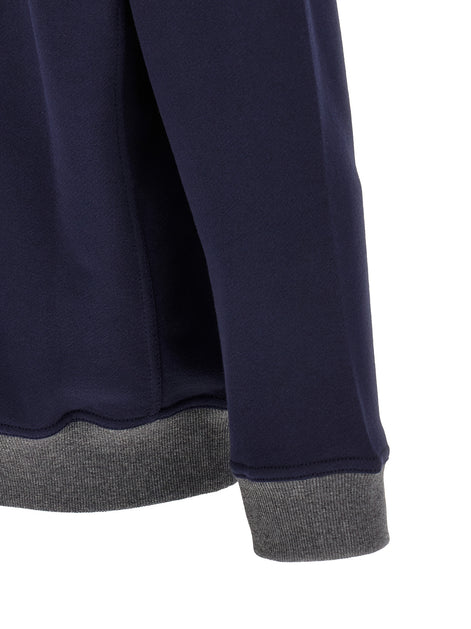 Brunello Cucinelli Blue Cotton Sweatshirt