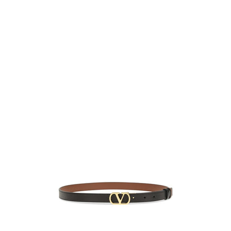 Valentino Garavani Black Lamb Ovis Aries Aries Regular Belt