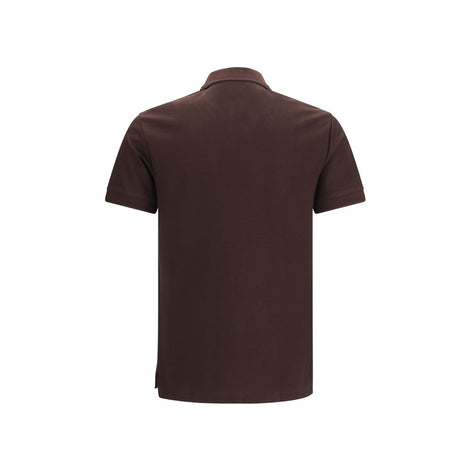 Burberry Brown Cotton Polo Shirt
