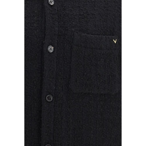 Valentino Garavani Black Cotton Full-Length Jacket