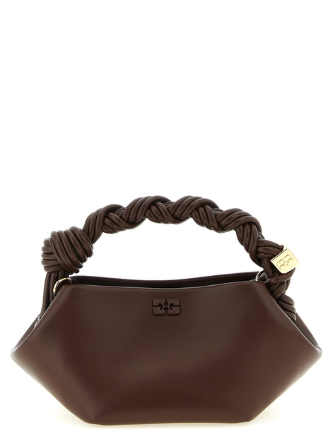 Ganni Brown Leather Handbag