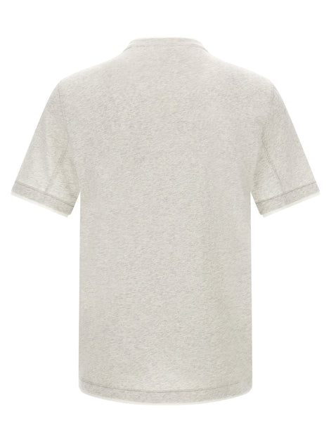 Brunello Cucinelli Gray Cotton T-Shirt