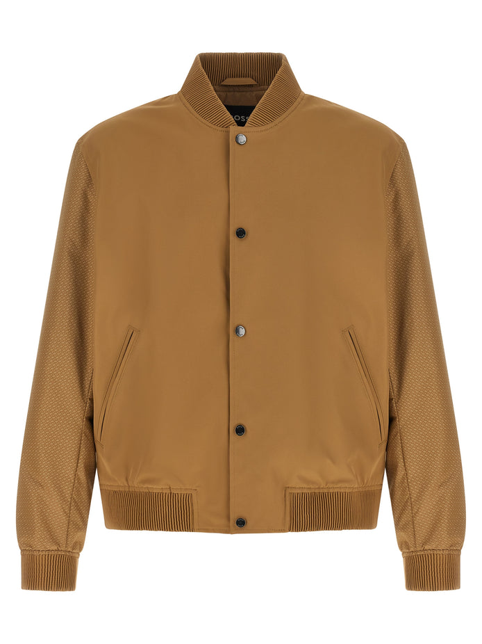 Hugo Boss Beige Polyester Bomber