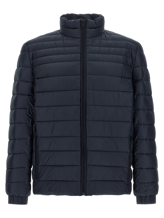 Hugo Boss Blue Polyamide Full-Length Jacket