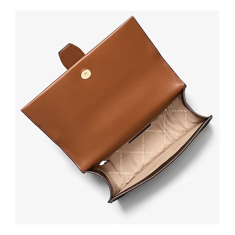Michael Kors Brown Canvas Crossbody Bag