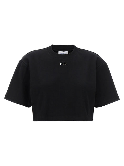 Off-White Black Cotton T-Shirt