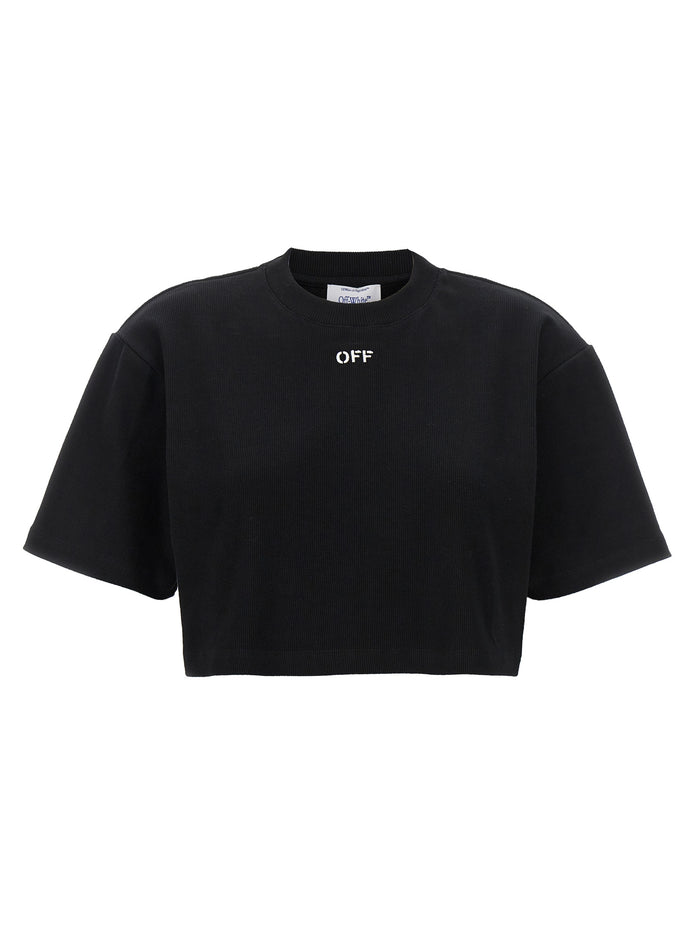 Off-White Black Cotton T-Shirt