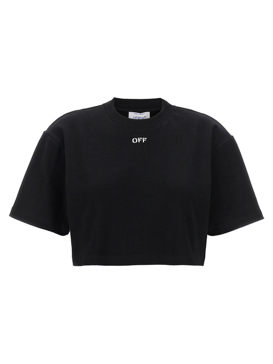Off-White Black Cotton T-Shirt