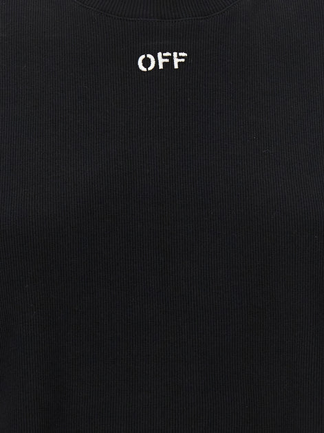Off-White Black Cotton T-Shirt