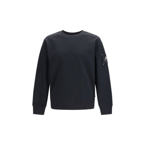 Moose Knuckles Black Cotton Sweatshirt