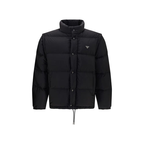 Prada Black Goose Down Full-Length Jacket