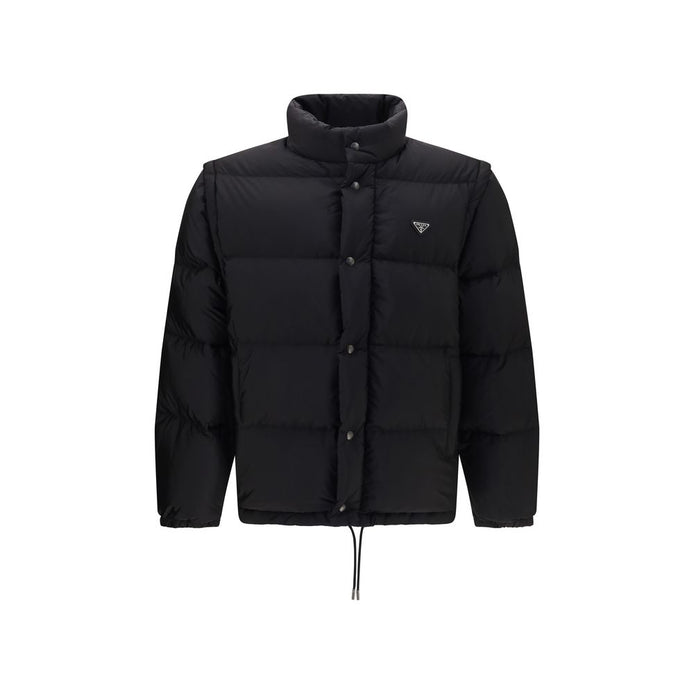 Prada Black Goose Down Full-Length Jacket