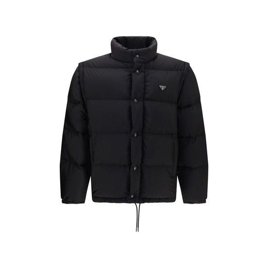 Prada Black Goose Down Full-Length Jacket