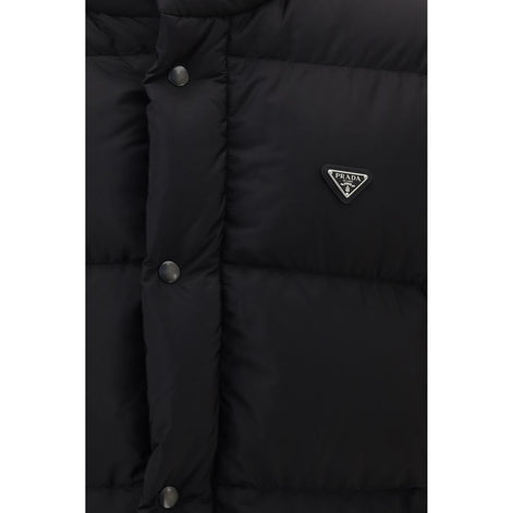 Prada Black Goose Down Full-Length Jacket