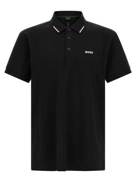 Hugo Boss Black Cotton Polo Shirt