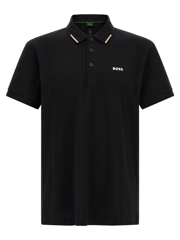 Hugo Boss Black Cotton Polo Shirt