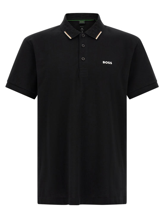 Hugo Boss Black Cotton Polo Shirt