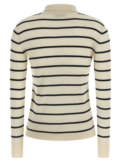 Max Mara Blue Cashmere Polo Shirt
