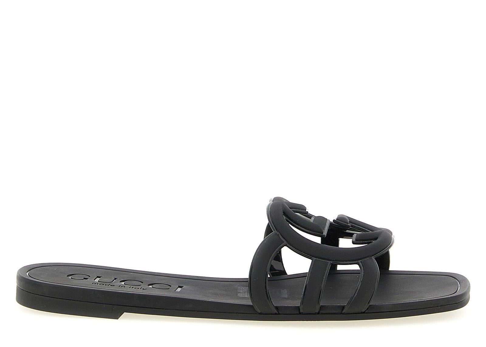 Gucci Black Rubber Slides